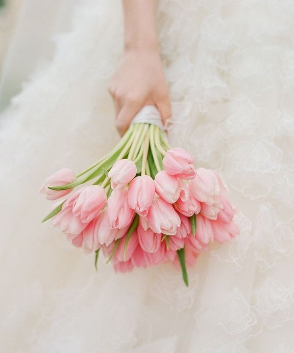Bridal Bouquet - Pink Tulips