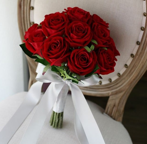 Bridal Bouquet - Premium Red Roses
