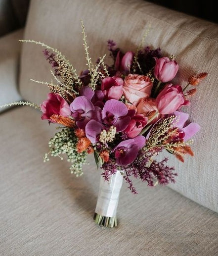 Bridal Bouquet - Lillies and Orchids