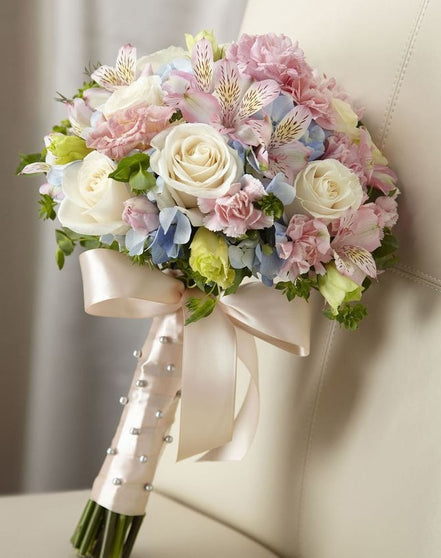Bridal Bouquet - Peach and Pink