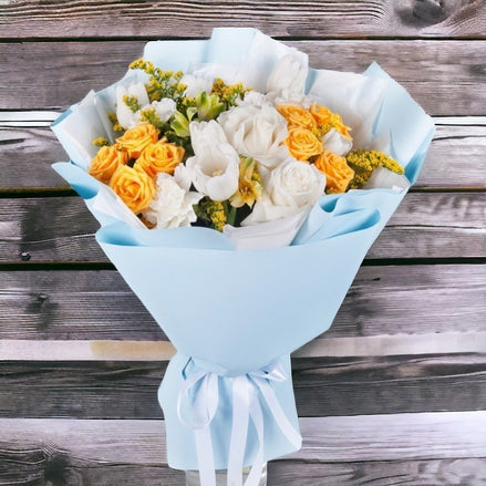 Elegant Roses and Tulips Bouquet
